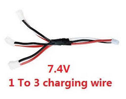 Shcong MJX Bugs 2 B2C B2W RC quadcopter accessories list spare parts 1 To 3 charger wire