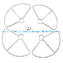 Shcong JJRC X8 RC Quadcopter accessories list spare parts protection frame set (White)