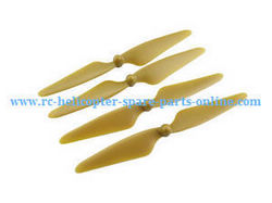 Shcong MJX Bugs 3H B3H RC Quadcopter accessories list spare parts main blades (Gold)