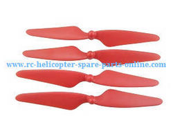 Shcong MJX Bugs 3H B3H RC Quadcopter accessories list spare parts main blades (Red)