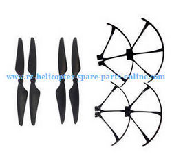 Shcong MJX Bugs 3H B3H RC Quadcopter accessories list spare parts main blades + protection frame