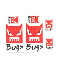 Shcong MJX Bugs 4W B4W RC Quadcopter accessories list spare parts beautiful color stickers