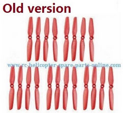 Shcong JJRC JJPRO X5 X5P RC Drone Quadcopter accessories list spare parts main blades (Red 5sets) (For X5 1080P Epik) - Click Image to Close
