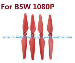 Shcong MJX Bugs 5W B5W RC Quadcopter accessories list spare parts Red main blades - Click Image to Close