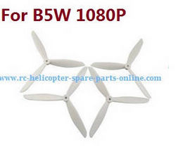 Shcong MJX Bugs 5W B5W RC Quadcopter accessories list spare parts upgrade 3-leaf main blades (White)