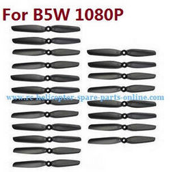 Shcong MJX Bugs 5W B5W RC Quadcopter accessories list spare parts main blades (Black 5sets) - Click Image to Close