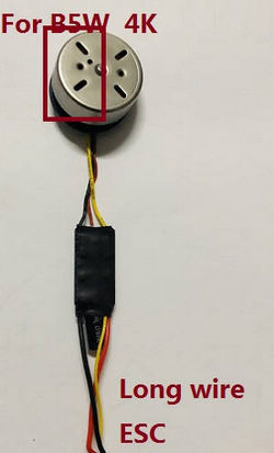Shcong MJX Bugs 5W B5W RC Quadcopter accessories list spare parts brushless motor with long wire ESC board [There are 4 holes on the left] (For B5W 4K version) - Click Image to Close