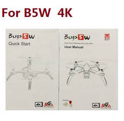 Shcong MJX Bugs 5W B5W RC Quadcopter accessories list spare parts English manual book (For B5W 4K version)