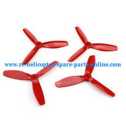 Shcong MJX Bugs 8 Pro, B8 Pro RC Quadcopter accessories list spare parts 3-leaf main blades (Red)
