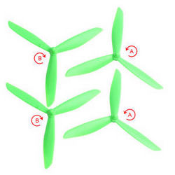 Shcong Bayangtoys X16 RC quadcopter drone accessories list spare parts upgrade 3-leaf main blades (Green)