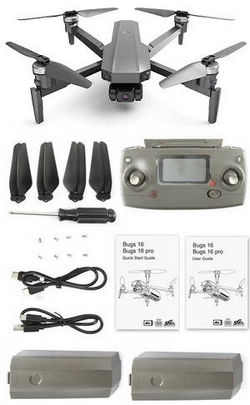 Shcong New Hot MJX B16 Pro RC drone with 3 battery, RTF