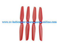 Shcong MJX Bugs 6, Bugs 8, B6 B8 RC Quadcopter accessories list spare parts main blades (Red)