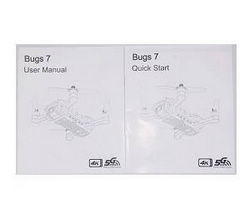 Shcong MJX B7 Bugs 7 RC drone quadcopter accessories list spare parts English manual book - Click Image to Close