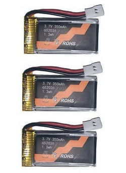 Shcong C119 Firefox RC Helicopter accessories list spare parts 3.7V 350mAh battery 3pcs
