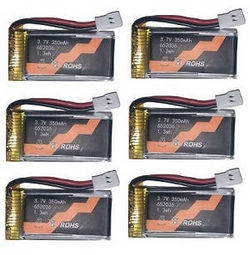 Shcong C119 Firefox RC Helicopter accessories list spare parts 3.7V 350mAh battery 6pcs