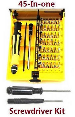 Shcong Firefox C129 RC Helicopter accessories list spare parts 45-in-one A set of boutique screwdriver + 2*cross screwdriver set