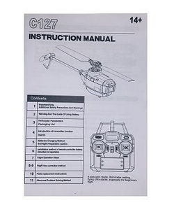 C127 English instruction manual book