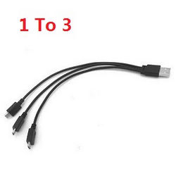 C127 1 to 3 USB charger wire