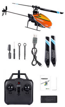 Shcong Firefox C129 Helicopter with 1 battery RTF Orange