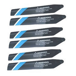 Shcong Firefox C129 RC Helicopter accessories list spare parts main blades 3sets Blue