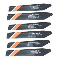 Shcong Firefox C129 RC Helicopter accessories list spare parts main blades 3sets Orange