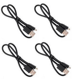 Shcong Firefox C129 RC Helicopter accessories list spare parts USB charger wire 4pcs