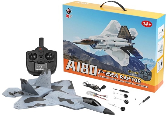 Wltoys XK A180 F-22A Raptor Airplane And Spare Parts