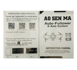 Shcong Aosenma CG036 RC Drone accessories list spare parts English manual book