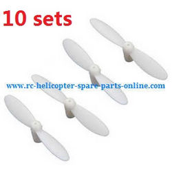 Shcong cheerson cx-10 cx-10a cx-10c cx10 cx10a cx10c quadcopter accessories list spare parts main blades propellers (10 sets White)