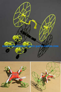 Shcong cheerson cx-10 cx-10a cx-10c cx10 cx10a cx10c quadcopter accessories list spare parts wheels set (Yellow)