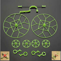 Shcong Cheerson CX-10W CX-10W-TX quadcopter accessories list spare parts outer protection frame set (Upgrade Green)