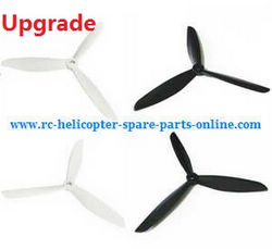 Shcong cheerson cx-20 cx20 cx-20c quadcopter accessories list spare parts upgrade Three leaf shape blades (White-Black)