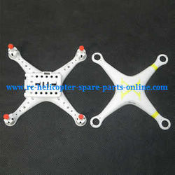 Shcong cheerson cx-30 cx-30c cx-30w cx-30s cx-30w-tx cx30 quadcopter accessories list spare parts upper and lower cover (Yellow-White)