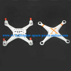 Shcong cheerson cx-30 cx-30c cx-30w cx-30s cx-30w-tx cx30 quadcopter accessories list spare parts upper and lower cover (Orange-White)
