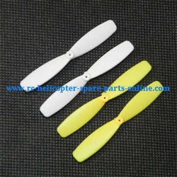 Shcong cheerson cx-30 cx-30c cx-30w cx-30s cx-30w-tx cx30 quadcopter accessories list spare parts main blades propellers (Yellow-White)
