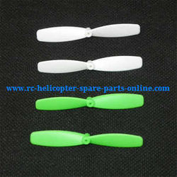 Shcong cheerson cx-30 cx-30c cx-30w cx-30s cx-30w-tx cx30 quadcopter accessories list spare parts main blades propellers (Green-White)