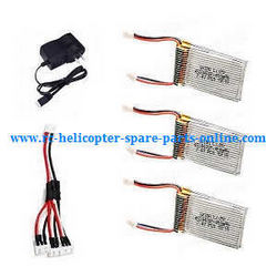 Shcong Cheerson cx-32 cx-32c cx-32s cx-32w cx32 quadcopter accessories list spare parts 3*battery + 1 to 3 wire + charger
