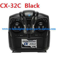 Shcong Cheerson cx-32 cx-32c cx-32s cx-32w cx32 quadcopter accessories list spare parts transmitter (CX-32C Black) - Click Image to Close