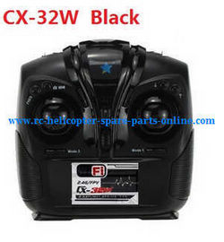 Shcong Cheerson cx-32 cx-32c cx-32s cx-32w cx32 quadcopter accessories list spare parts transmitter (CX-32W Black) - Click Image to Close