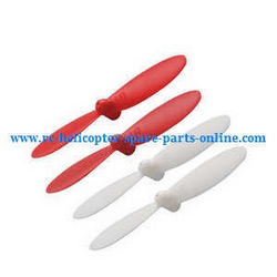 Shcong Cheerson CX-OF RC quadcopter accessories list spare parts main blades (Red-White)