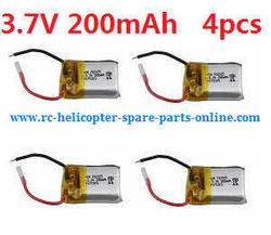 Shcong Cheerson CX-OF RC quadcopter accessories list spare parts 3.7V 200mAh battery 4pcs
