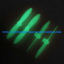 Shcong JJRC DHD D2 RC quadcopter accessories list spare parts main blades (Luminous)