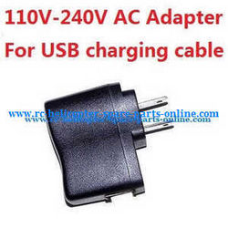 Shcong E010S E010C quadcopter accessories list spare parts 110V-240V AC Adapter for USB charging cable