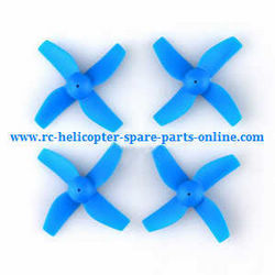 Shcong E010S E010C quadcopter accessories list spare parts main blades (Blue)