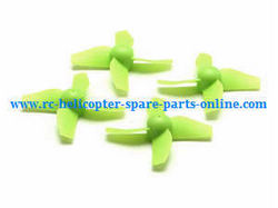 Shcong E010S E010C quadcopter accessories list spare parts main blades (Green)