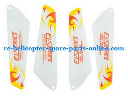 Shcong DFD F106 RC helicopter accessories list spare parts main blades (Yellow)