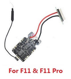 Shcong SJRC F11, F11 PRO, F11 4K PRO, F11s PRO, F11s 4k PRO RC Drone accessories list spare parts PCB receiver and power board (Only for F11 & F11 Pro) - Click Image to Close