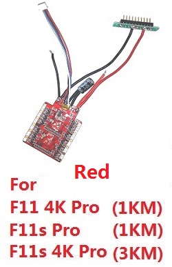 Shcong SJRC F11, F11 PRO, F11 4K PRO, F11s PRO, F11s 4k PRO RC Drone accessories list spare parts power board (Only for F11 4K Pro and F11s Pro and F11s 4K Pro) Red - Click Image to Close