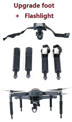 Shcong SJRC F11, F11 PRO, F11 4K PRO, F11s PRO, F11s 4k PRO RC Drone accessories list spare parts upgrade spring foot + flashlight without battery
