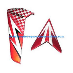 Shcong DFD F161 helicopter accessories list spare parts tail decorative set red color